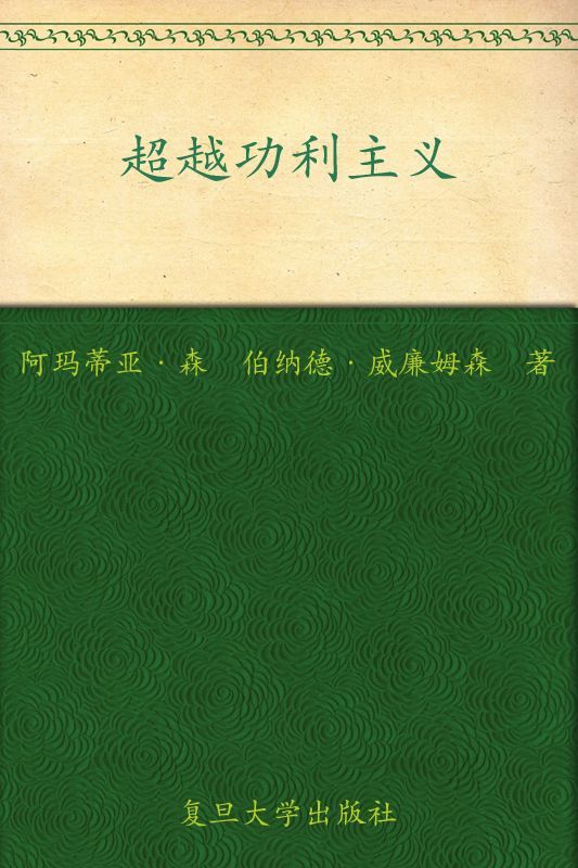 西方经济社会思想名著译丛:超越功利主义