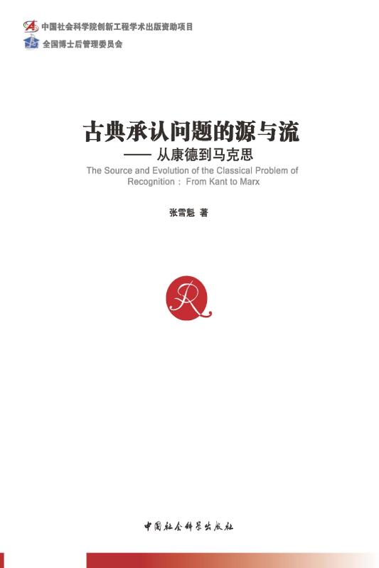 古典承认问题的源与流:从康德到马克思 (中国社会科学博士后文库)