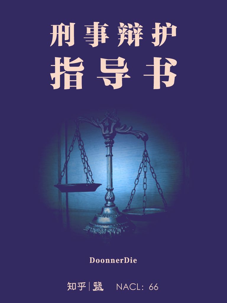 刑事辩护指导书：知乎 DoonnerDie 作品 (「知乎·盐」系列 56)