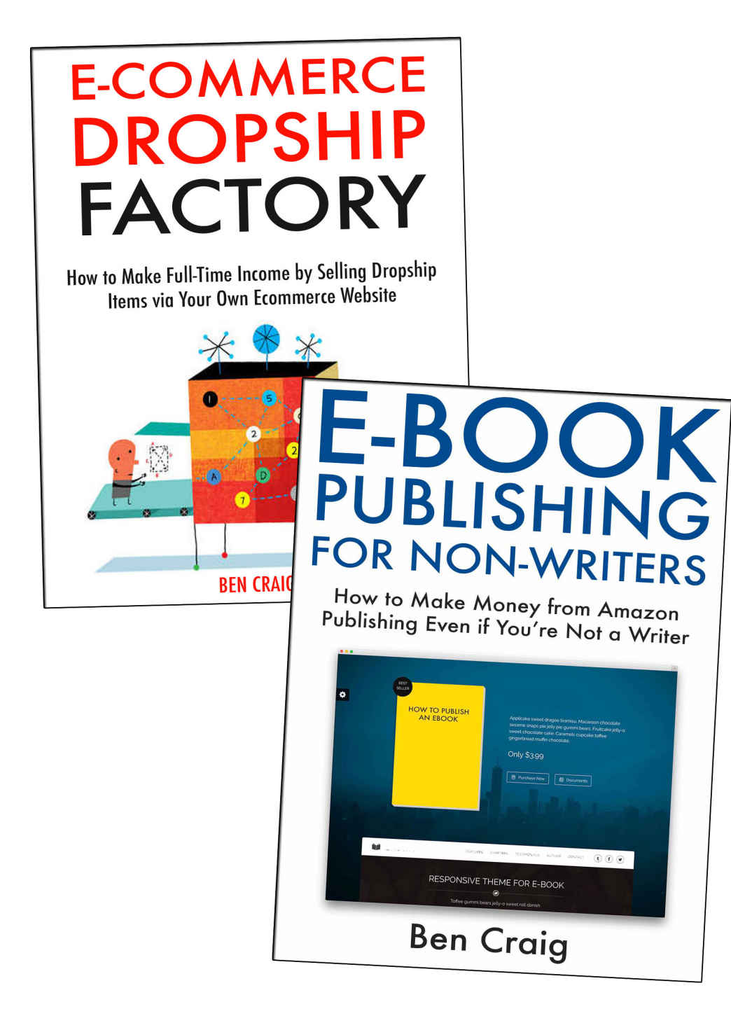 Two Online Business Ideas for Newbies: How to Make Extra Income by Publishing Ebooks & Sell Dropship Products Online